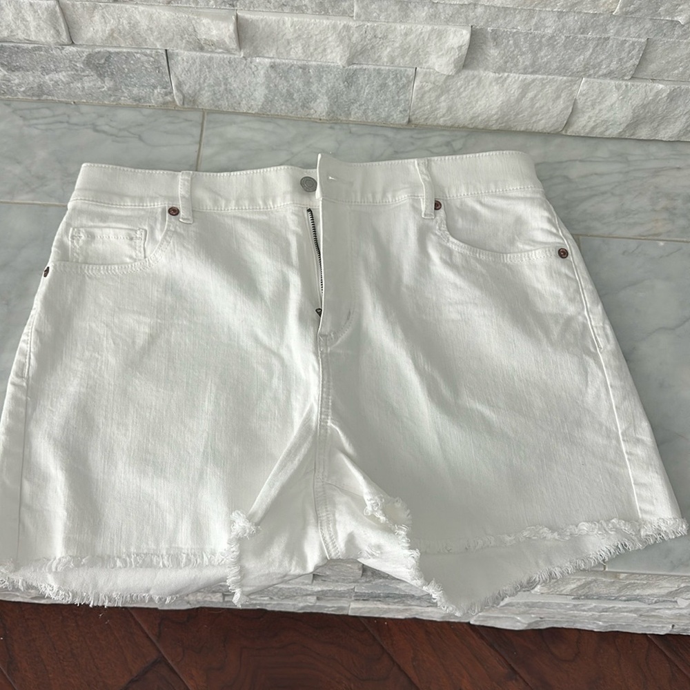 COPY - White Denim shorts The loft